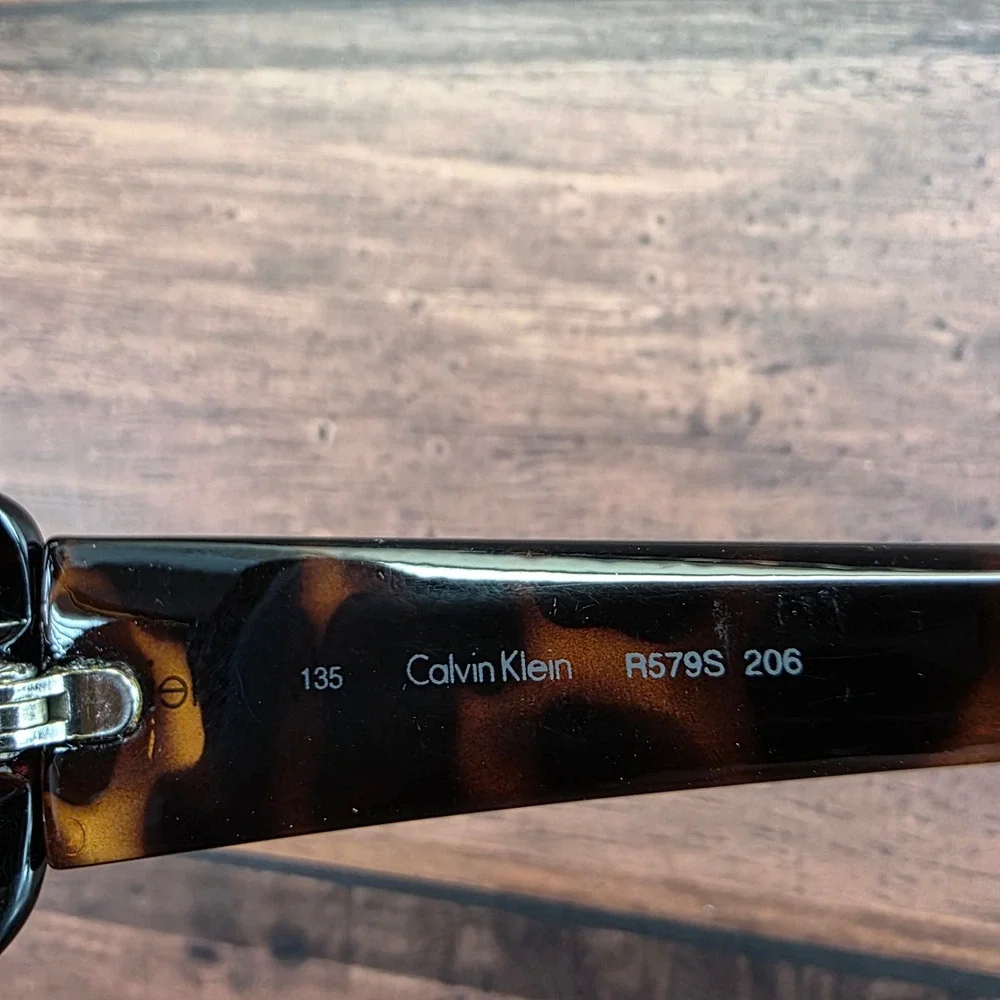 Calvin Klein R579S 206 Tortoise Shell Rectangle Eyeglasses Frames‎ 135mm